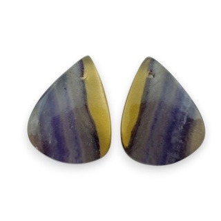 Fluoryt para kaboszonów z dziurką 18x14 mm nr S291