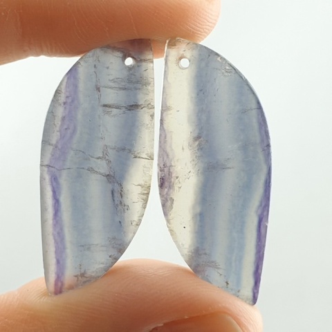 Fluoryt para kaboszonów z dziurką 24x14 mm nr S260