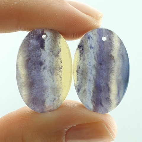 Fluoryt para kaboszonów z dziurką 25x17 mm nr S283