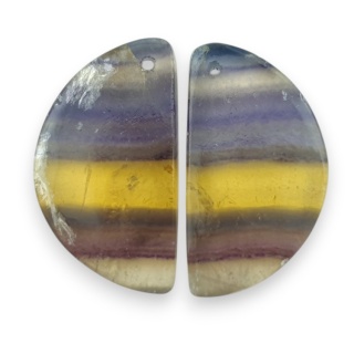 Fluoryt para kaboszonów z dziurką 27x15 mm nr S278