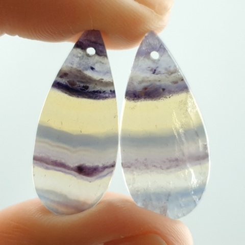 Fluoryt para kaboszonów z dziurką 28x13 mm nr S244