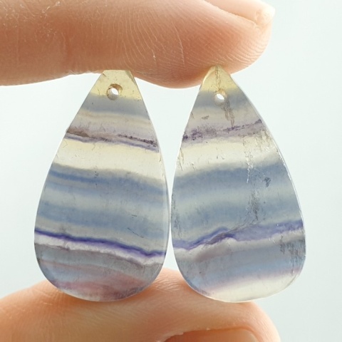 Fluoryt para kaboszonów z dziurką 28x15 mm nr S209