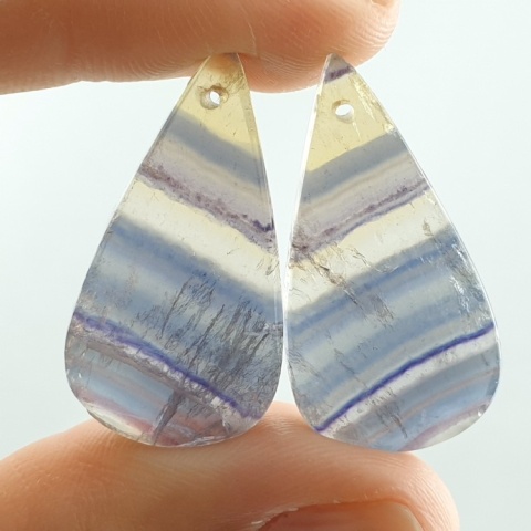 Fluoryt para kaboszonów z dziurką 30x16 mm nr S281