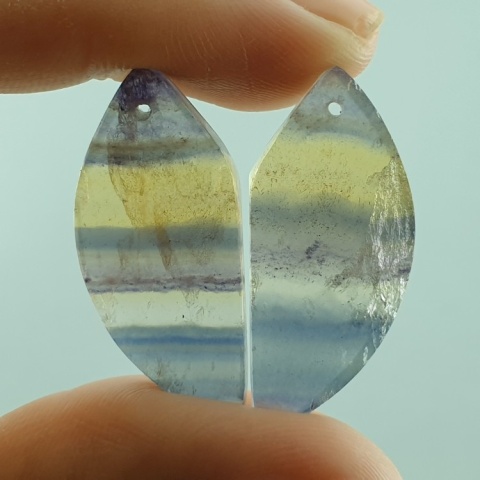 Fluoryt para kaboszonów z dziurką 31x14 mm nr S280