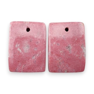 Thulit para kaboszonów z dziurką 18x13 mm nr R684