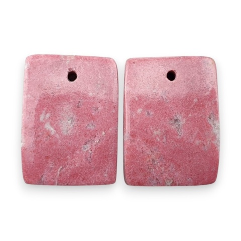 Thulit para kaboszonów z dziurką 18x13 mm nr R684