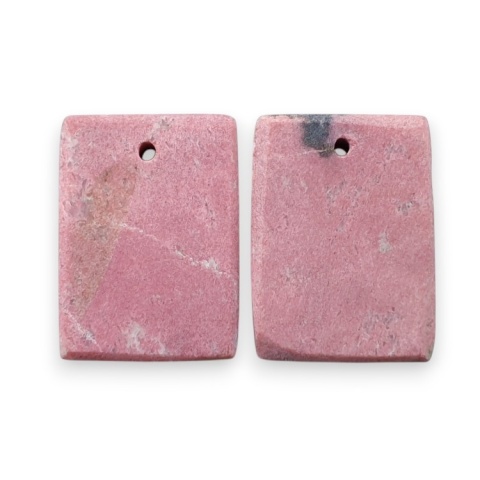 Thulit para kaboszonów z dziurką 18x13 mm nr R684