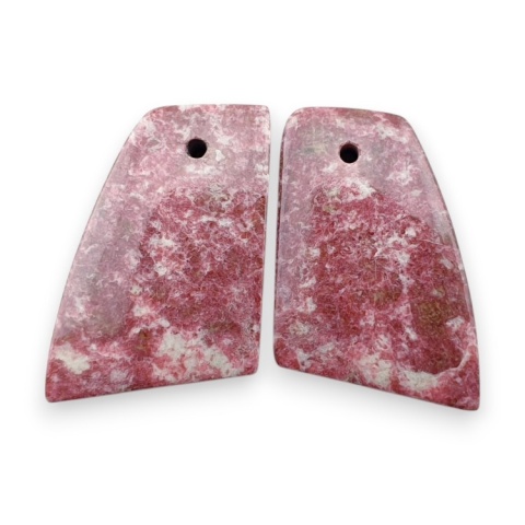 Thulit para kaboszonów z dziurką 20x14 mm nr R665