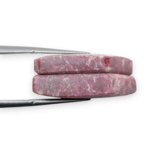 Thulit para kaboszonów z dziurką 20x14 mm nr R665