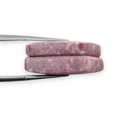 Thulit para kaboszonów z dziurką 20x14 mm nr R665