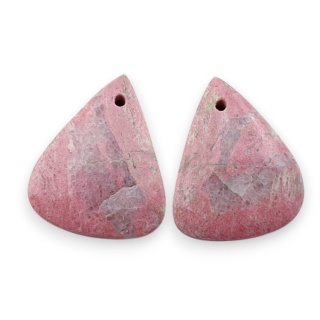Thulit para kaboszonów z dziurką 20x16 mm nr R659