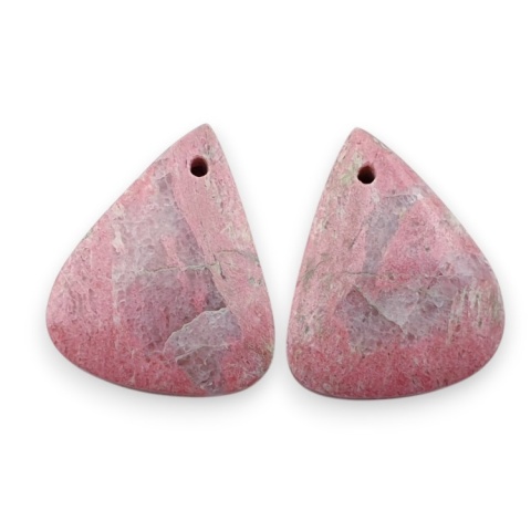 Thulit para kaboszonów z dziurką 20x16 mm nr R659