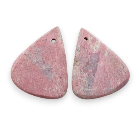 Thulit para kaboszonów z dziurką 20x16 mm nr R659