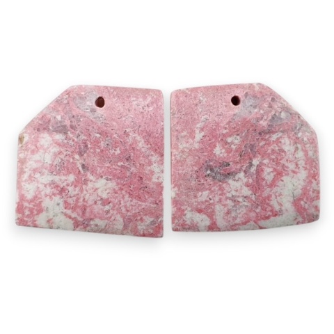 Thulit para kaboszonów z dziurką 20x20 mm nr R734