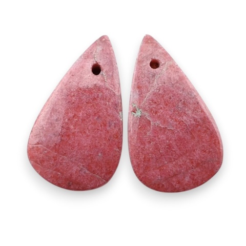 Thulit para kaboszonów z dziurką 21x12 mm nr R730