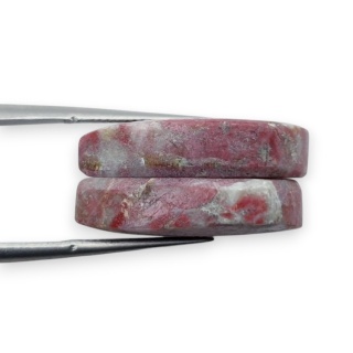 Thulit para kaboszonów z dziurką 21x14 mm nr R678