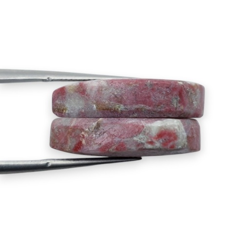 Thulit para kaboszonów z dziurką 21x14 mm nr R678