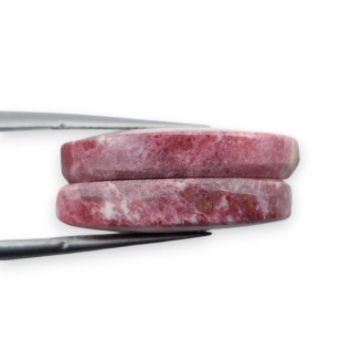 Thulit para kaboszonów z dziurką 21x15 mm nr R683