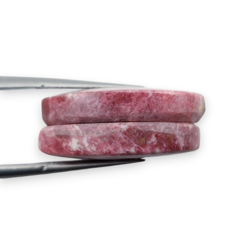 Thulit para kaboszonów z dziurką 21x15 mm nr R683