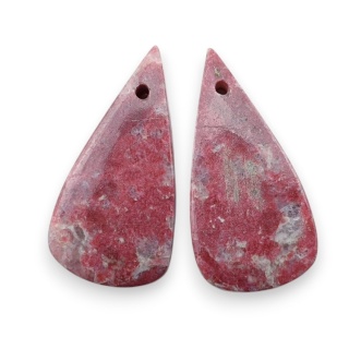 Thulit para kaboszonów z dziurką 22x11 mm nr R723