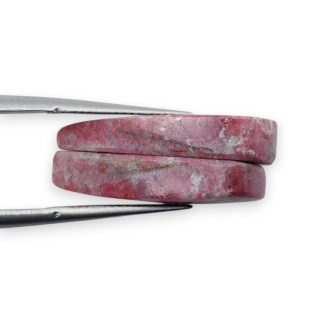 Thulit para kaboszonów z dziurką 22x11 mm nr R723