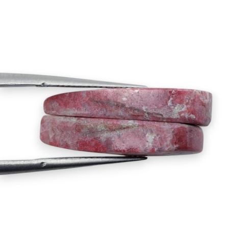 Thulit para kaboszonów z dziurką 22x11 mm nr R723