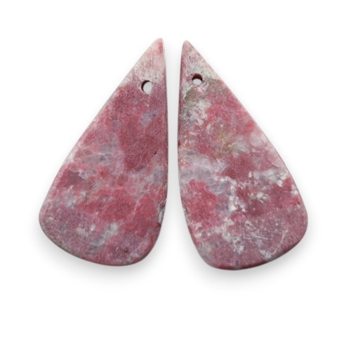 Thulit para kaboszonów z dziurką 22x11 mm nr R723