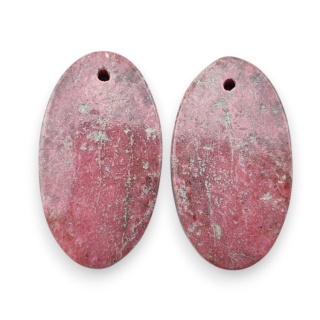 Thulit para kaboszonów z dziurką 22x12 mm nr R677