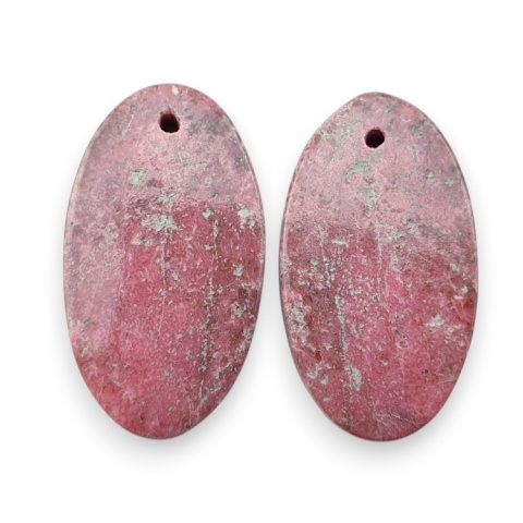 Thulit para kaboszonów z dziurką 22x12 mm nr R677