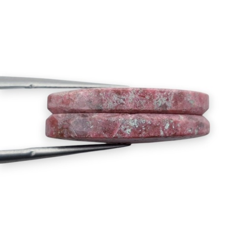 Thulit para kaboszonów z dziurką 22x12 mm nr R677