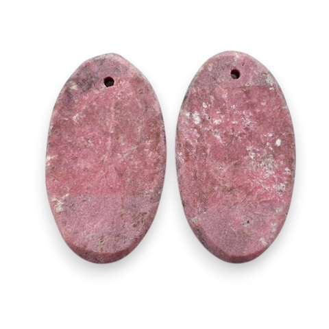 Thulit para kaboszonów z dziurką 22x12 mm nr R677