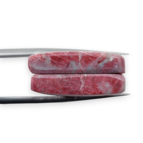 Thulit para kaboszonów z dziurką 22x17 mm nr R708