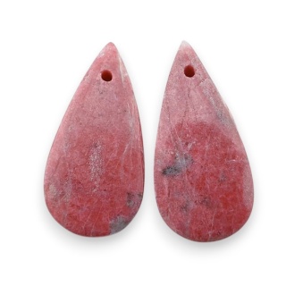 Thulit para kaboszonów z dziurką 23x11 mm nr R719