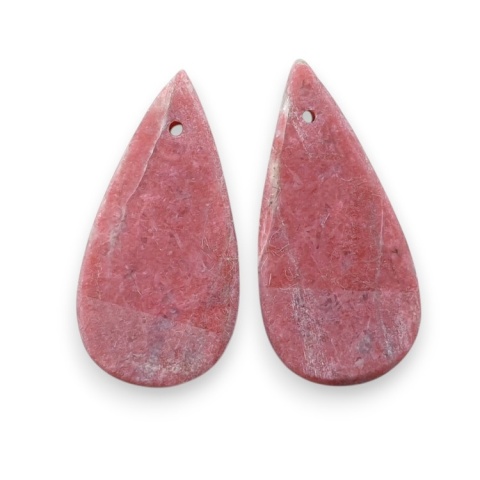 Thulit para kaboszonów z dziurką 23x11 mm nr R719