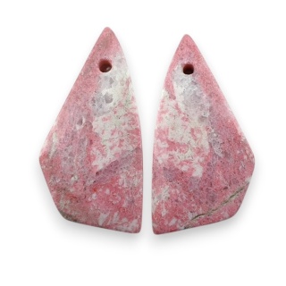 Thulit para kaboszonów z dziurką 23x12 mm nr R663