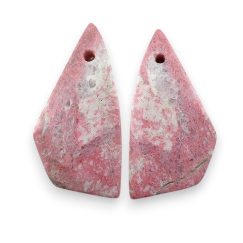 Thulit para kaboszonów z dziurką 23x12 mm nr R663