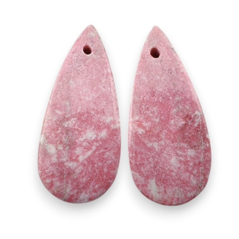 Thulit para kaboszonów z dziurką 24x11 mm nr R710