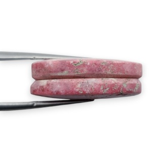 Thulit para kaboszonów z dziurką 24x16 mm nr R673