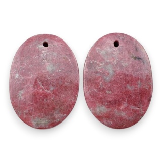 Thulit para kaboszonów z dziurką 24x17 mm nr R720