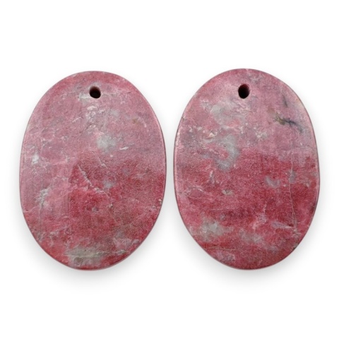 Thulit para kaboszonów z dziurką 24x17 mm nr R720