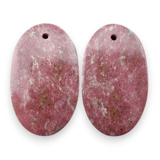 Thulit para kaboszonów z dziurką 25x15 mm nr R687