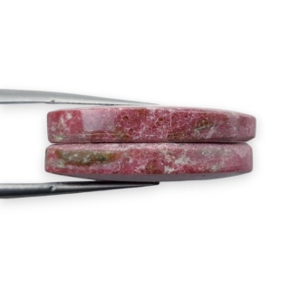 Thulit para kaboszonów z dziurką 25x15 mm nr R687