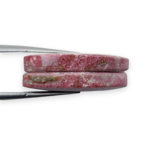 Thulit para kaboszonów z dziurką 25x15 mm nr R687