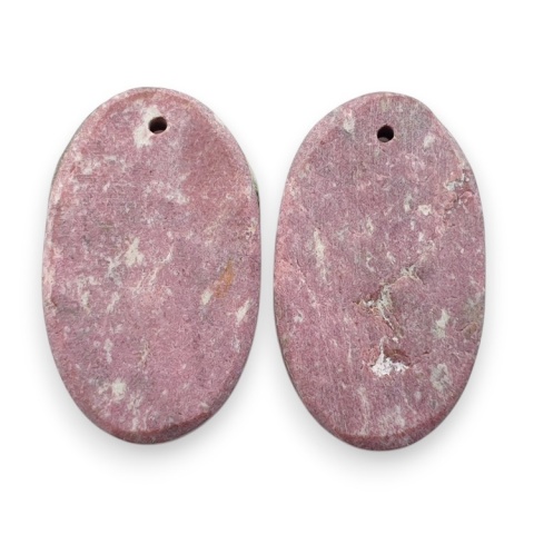 Thulit para kaboszonów z dziurką 25x15 mm nr R687