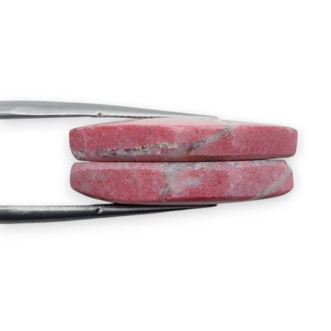 Thulit para kaboszonów z dziurką 25x15 mm nr R688