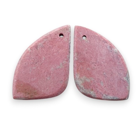 Thulit para kaboszonów z dziurką 25x15 mm nr R688