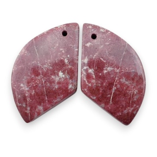 Thulit para kaboszonów z dziurką 26x16 mm nr R712