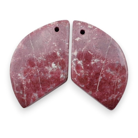 Thulit para kaboszonów z dziurką 26x16 mm nr R712