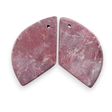 Thulit para kaboszonów z dziurką 26x16 mm nr R712