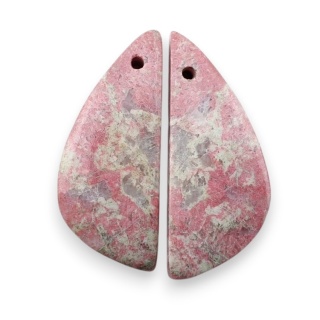 Thulit para kaboszonów z dziurką 27x11 mm nr R725